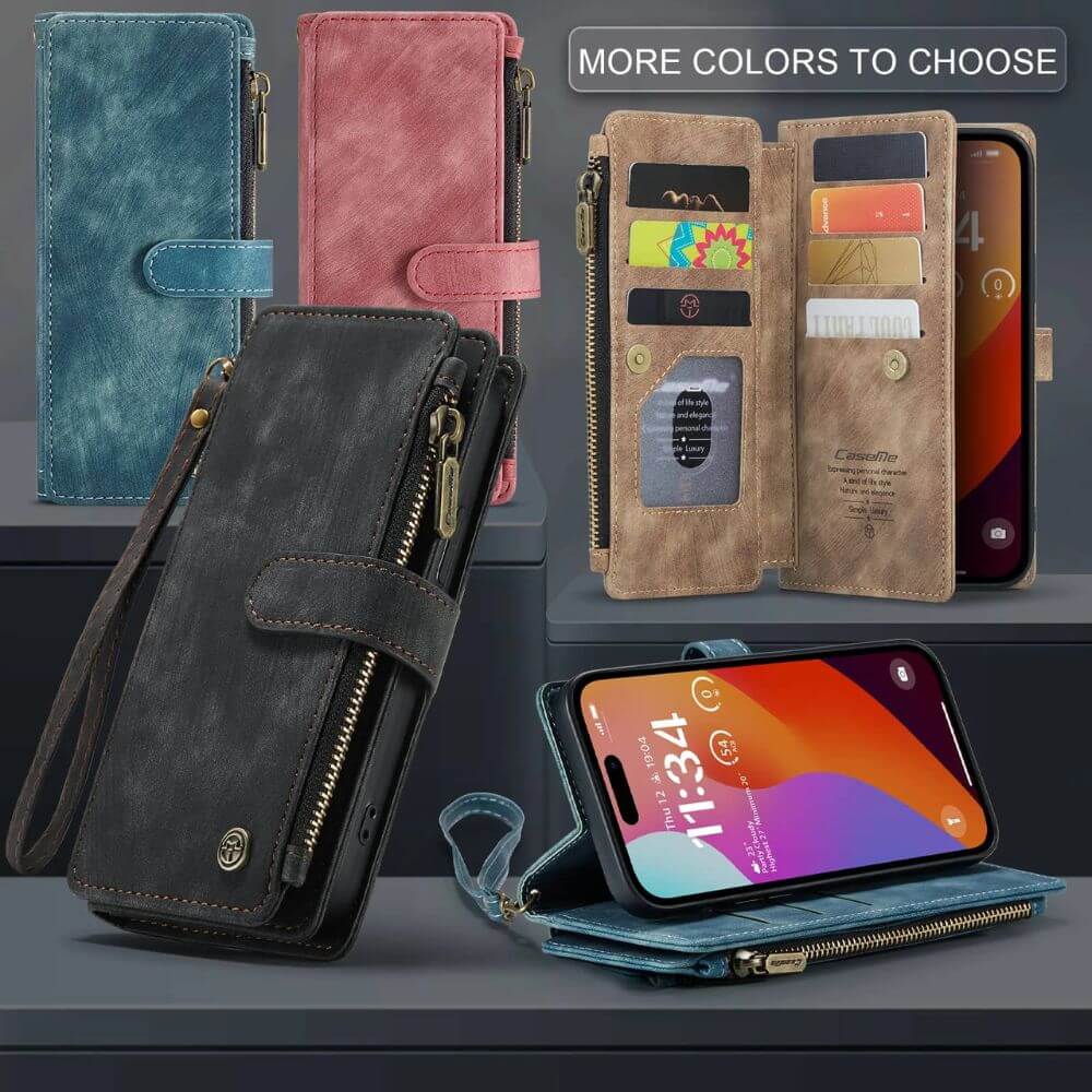 Saevio Magnetic Leather iPhone Case - Astra Cases