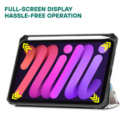 Habeo Tri-Fold Shockproof Leather iPad Case