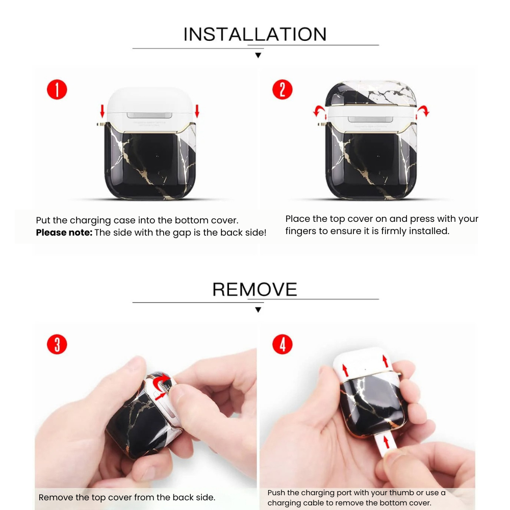 Iuvenis Plated Silicone Shockproof AirPods Case