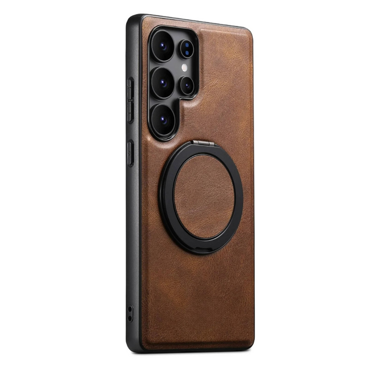 Caries Leather Galaxy Case With Built-in Kickstand