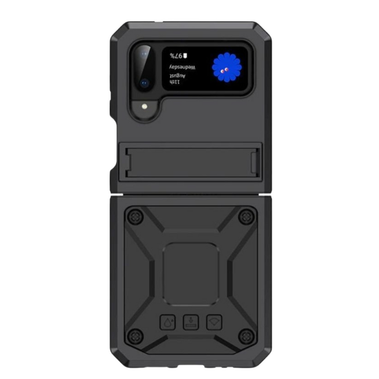 Galea Silicone Case for Samsung Galaxy Z Flip with Shockproof Thin Metal Bumper