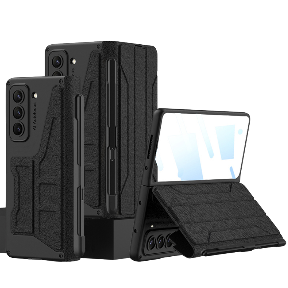Cedere Shell Membrane Integrated Leather Case for Galaxy Z Fold 5