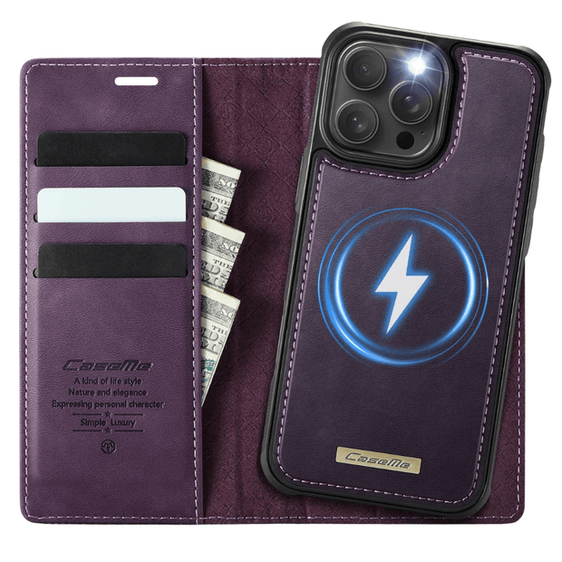 Quae Leather Flip MagSafe Wallet iPhone Case - Astra Cases