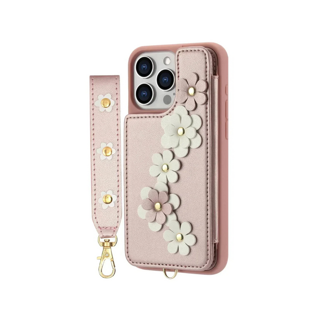 Verto Floral Design Detachable Wallet iPhone Case