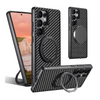 Frux Carbon Fiber Shockproof Galaxy Case With Kickstand