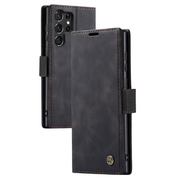 Dira Retro Leather Wallet Galaxy Case