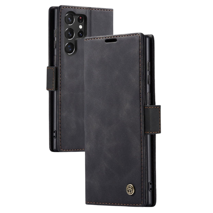 Dira Retro Leather Wallet Galaxy Case