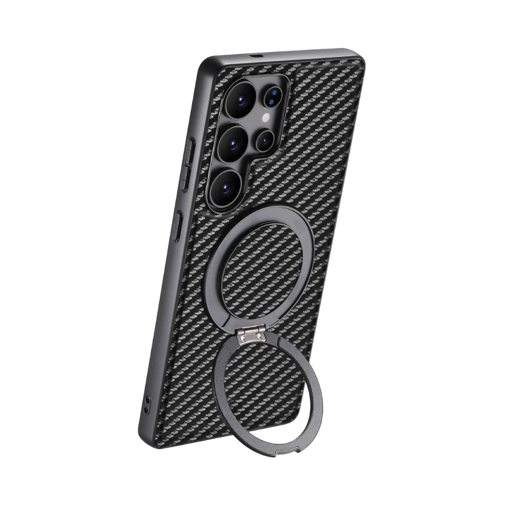 Frux Carbon Fiber Shockproof Galaxy Case With Kickstand