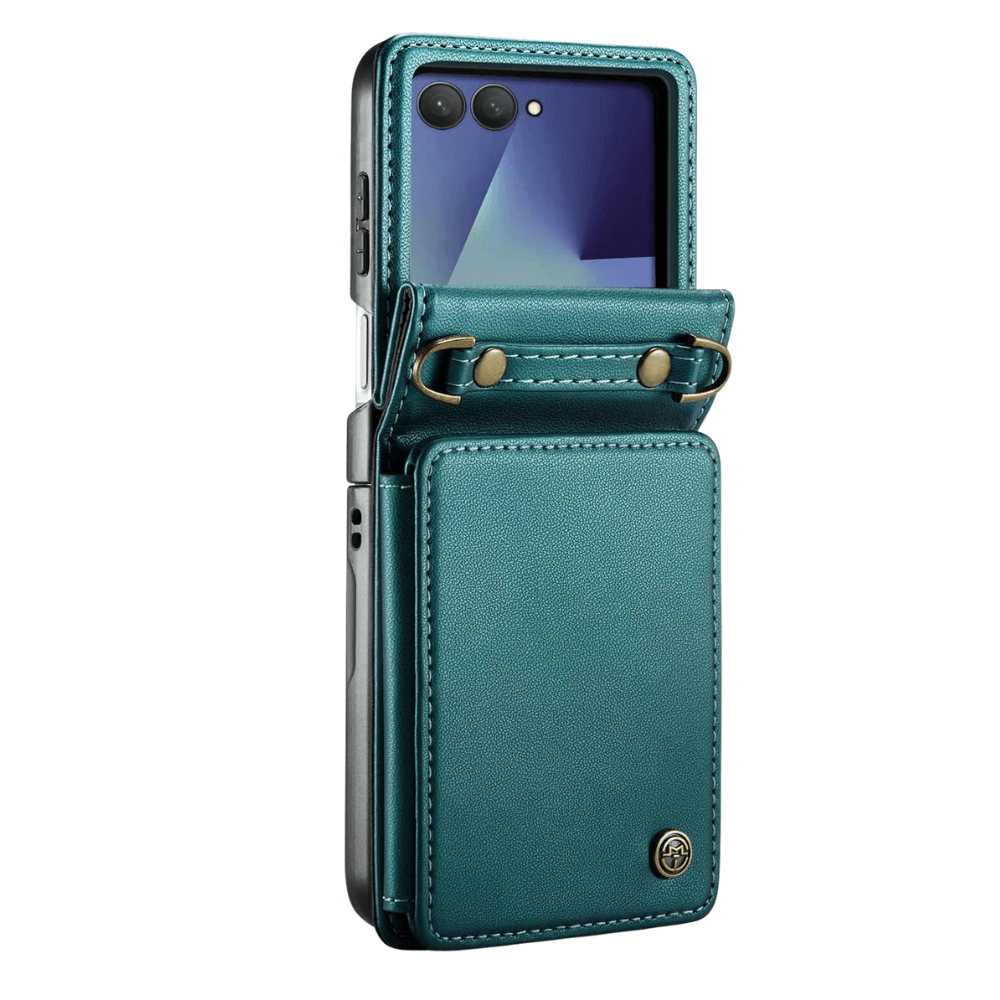 Pollen RFID Blocking Wallet Leather Case For Galaxy Z Flip 7 - Astra Cases