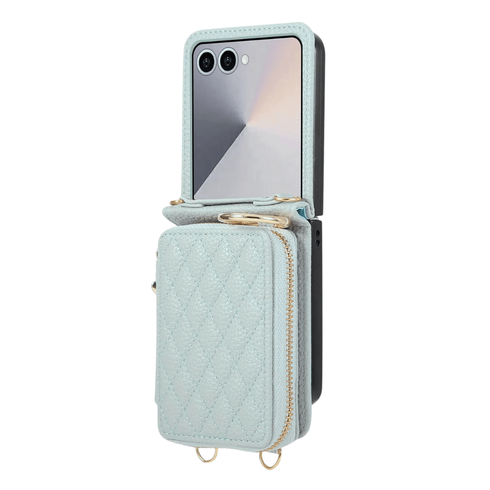 Taceo Crossbody Leather Wallet Case for Galaxy Z Flip - Astra Cases