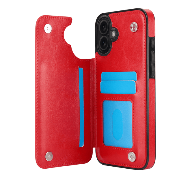 Vistor Leather Flip Wallet Case For iPhone 17 Series