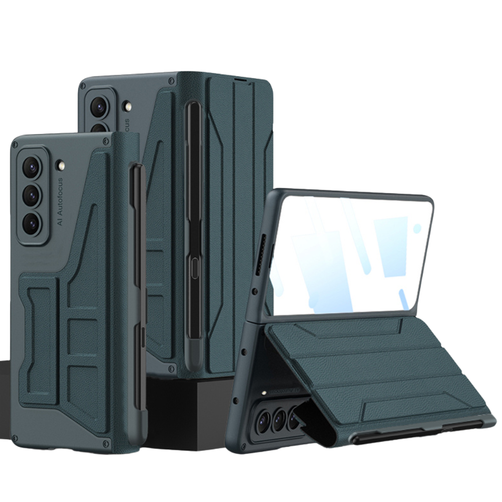 Cedere Shell Membrane Integrated Leather Case for Galaxy Z Fold 5