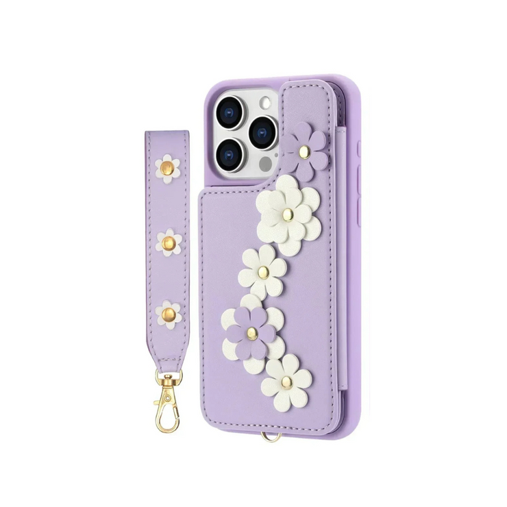 Verto Floral Design Detachable Wallet iPhone Case