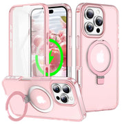 Dives Shockproof Matte iPhone Case With Screen Protector And Ring Holder