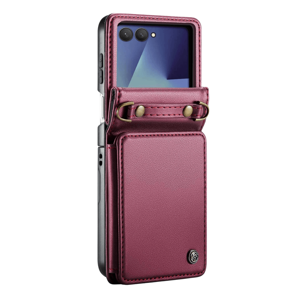 Pollen RFID Blocking Wallet Leather Case For Galaxy Z Flip 7 - Astra Cases