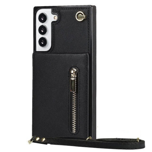 Mitis Crossbody Galaxy Leather Case With Stand