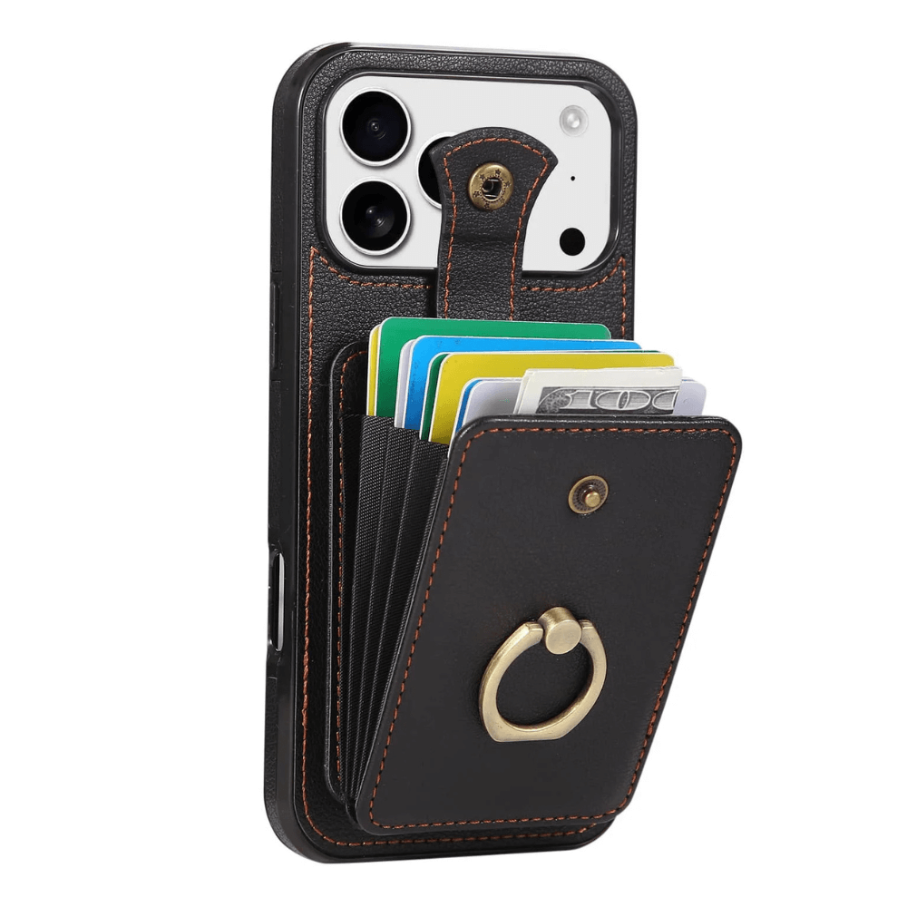 Sanus RFID Blocking Leather Wallet iPhone Case - Astra Cases