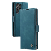 Dira Retro Leather Wallet Galaxy Case
