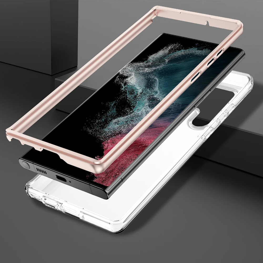 Fleo Plated Silicone Shockproof Galaxy Case
