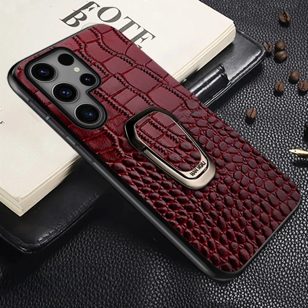 Acidus Leather Galaxy Case With Ring - Astra Cases