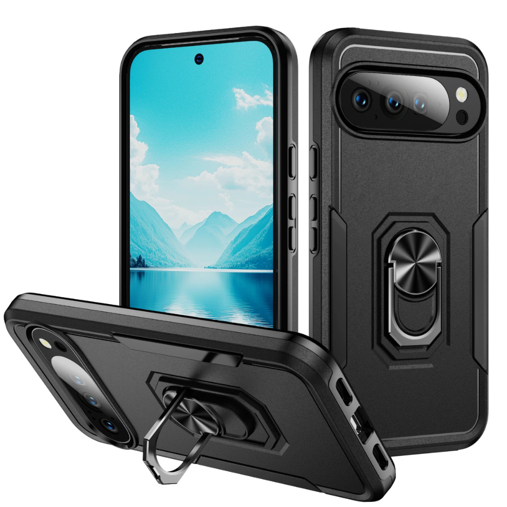 Odio Shockproof Case For Google Pixel With Ring Holder - Astra Cases