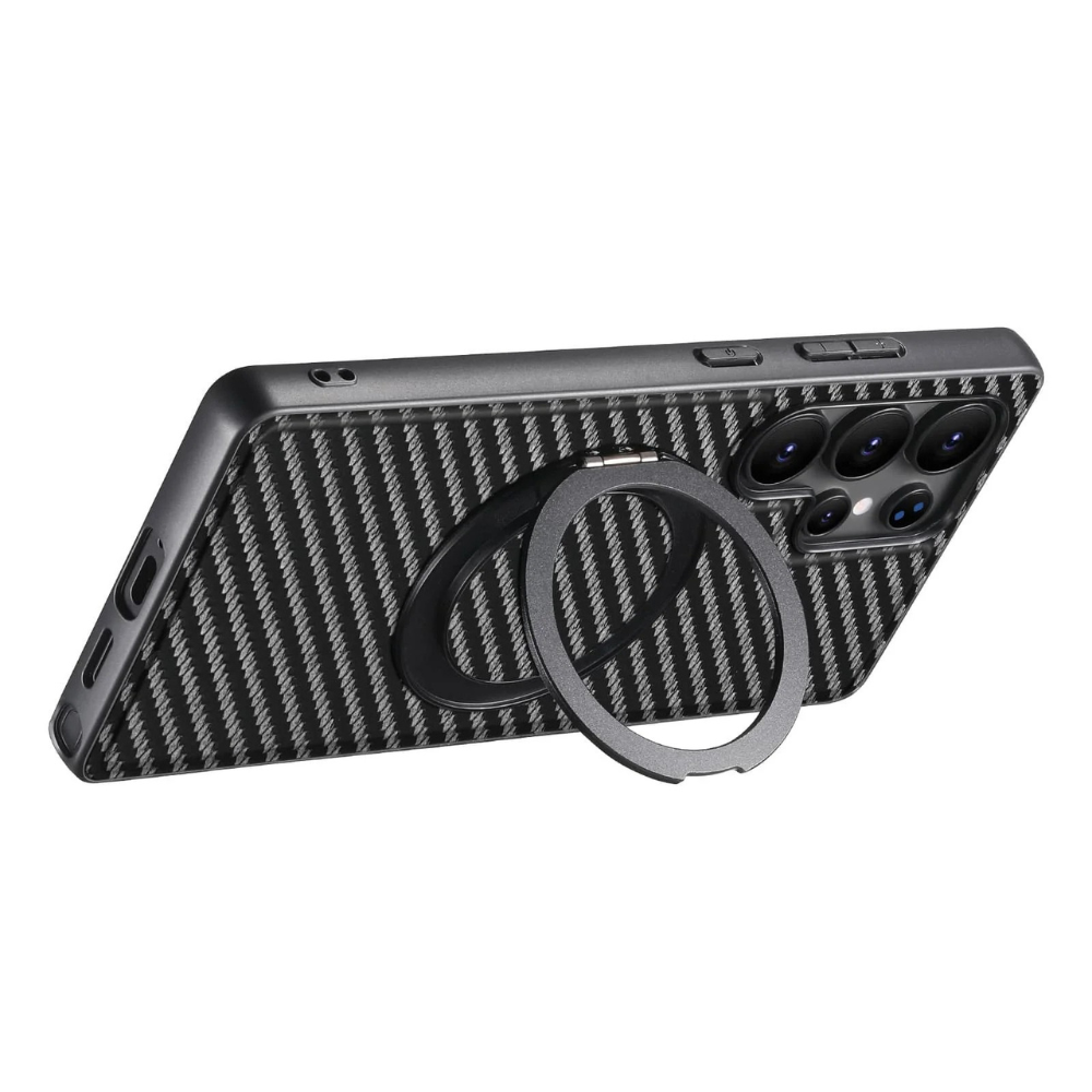 Frux Carbon Fiber Shockproof Galaxy Case With Kickstand