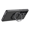 Frux Carbon Fiber Shockproof Galaxy Case With Kickstand