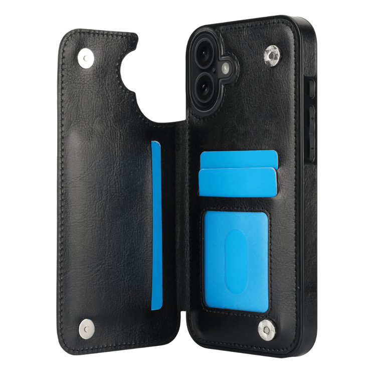 Vistor Leather Flip Wallet Case For iPhone 17 Series