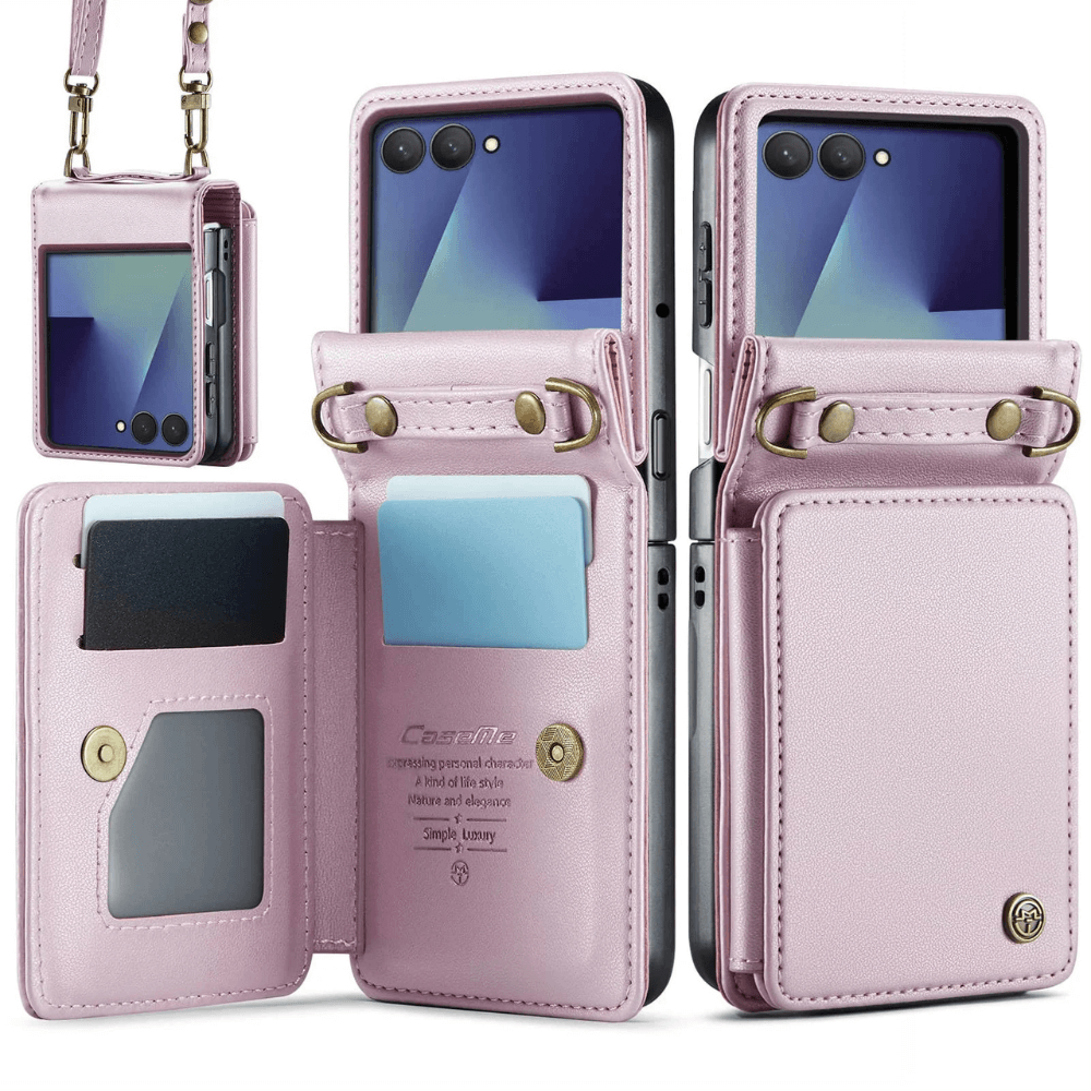 Pollen RFID Blocking Wallet Leather Case For Galaxy Z Flip 7 - Astra Cases