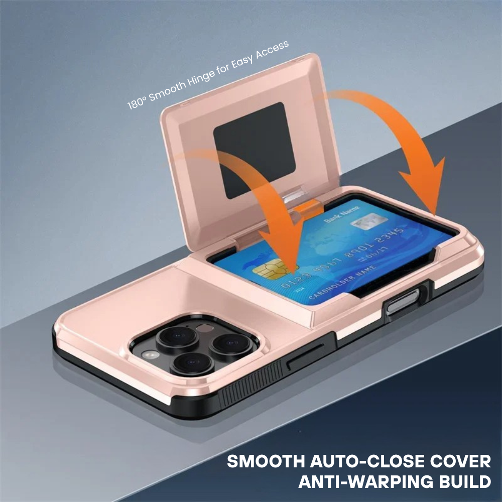 Nareus Shockproof iPhone Case With Card Holder- Astra Cases