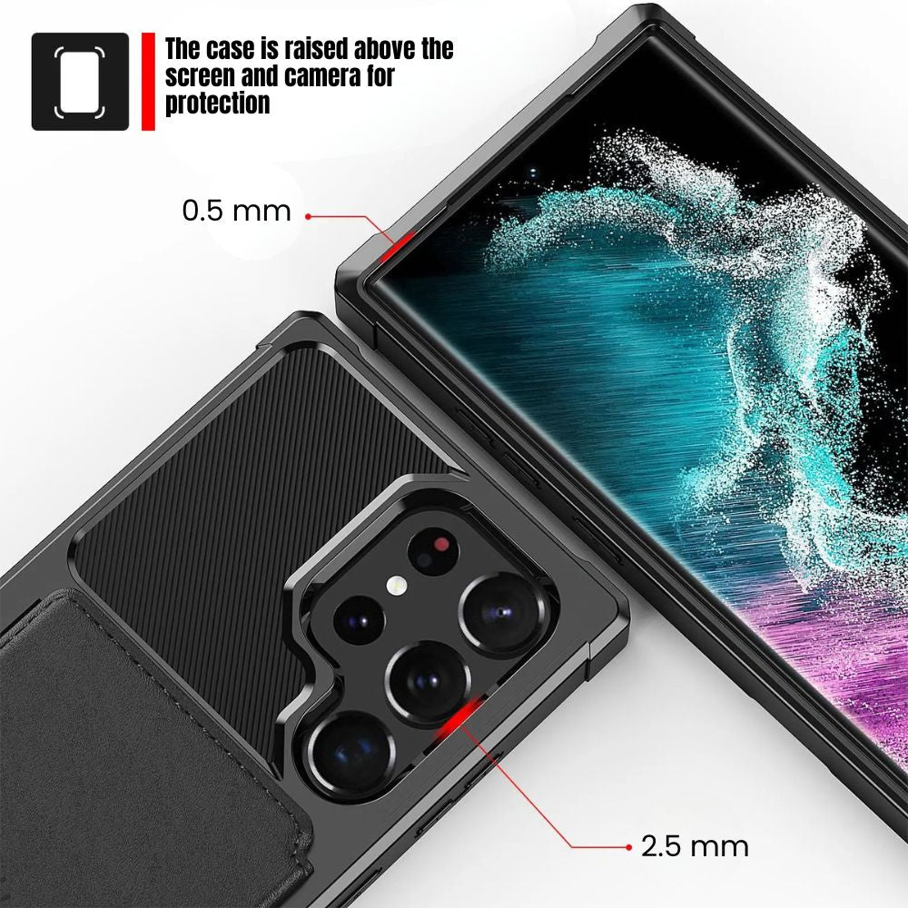 Echo Luxury Leather Wallet Case For Galaxy A Series - Astra Cases 