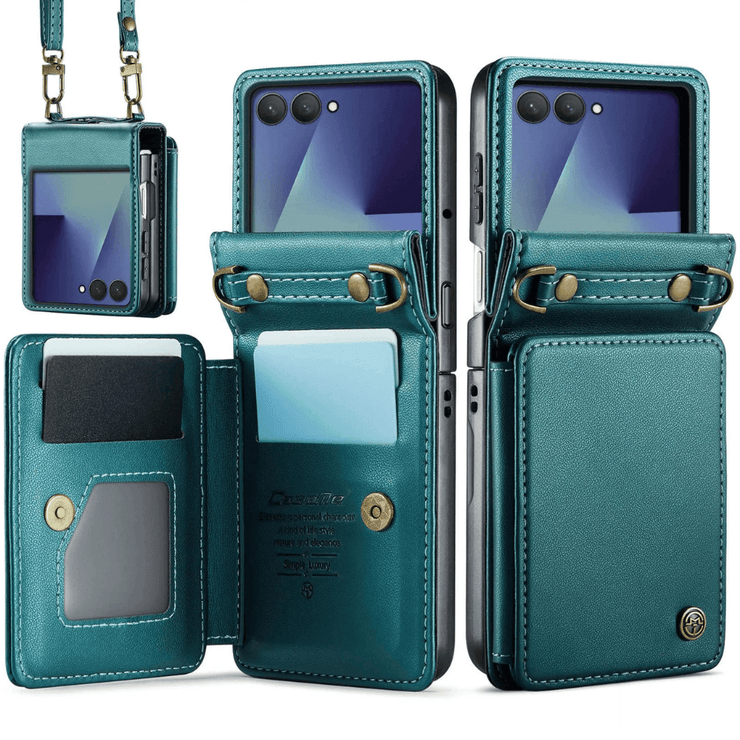 Pollen RFID Blocking Wallet Leather Case For Galaxy Z Flip 7 - Astra Cases