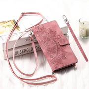 Denuo Magnetic Leather Wallet iPhone Case With Straps