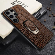 Acidus Leather Galaxy Case With Ring - Astra Cases