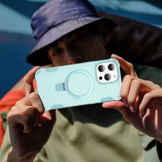 Fruor Slim Shockproof MagSafe iPhone Case With Ring Holder