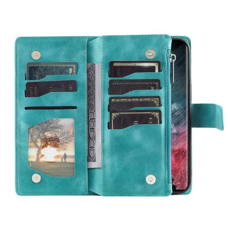 Deus Magnetic Leather Wallet Galaxy Case With Straps