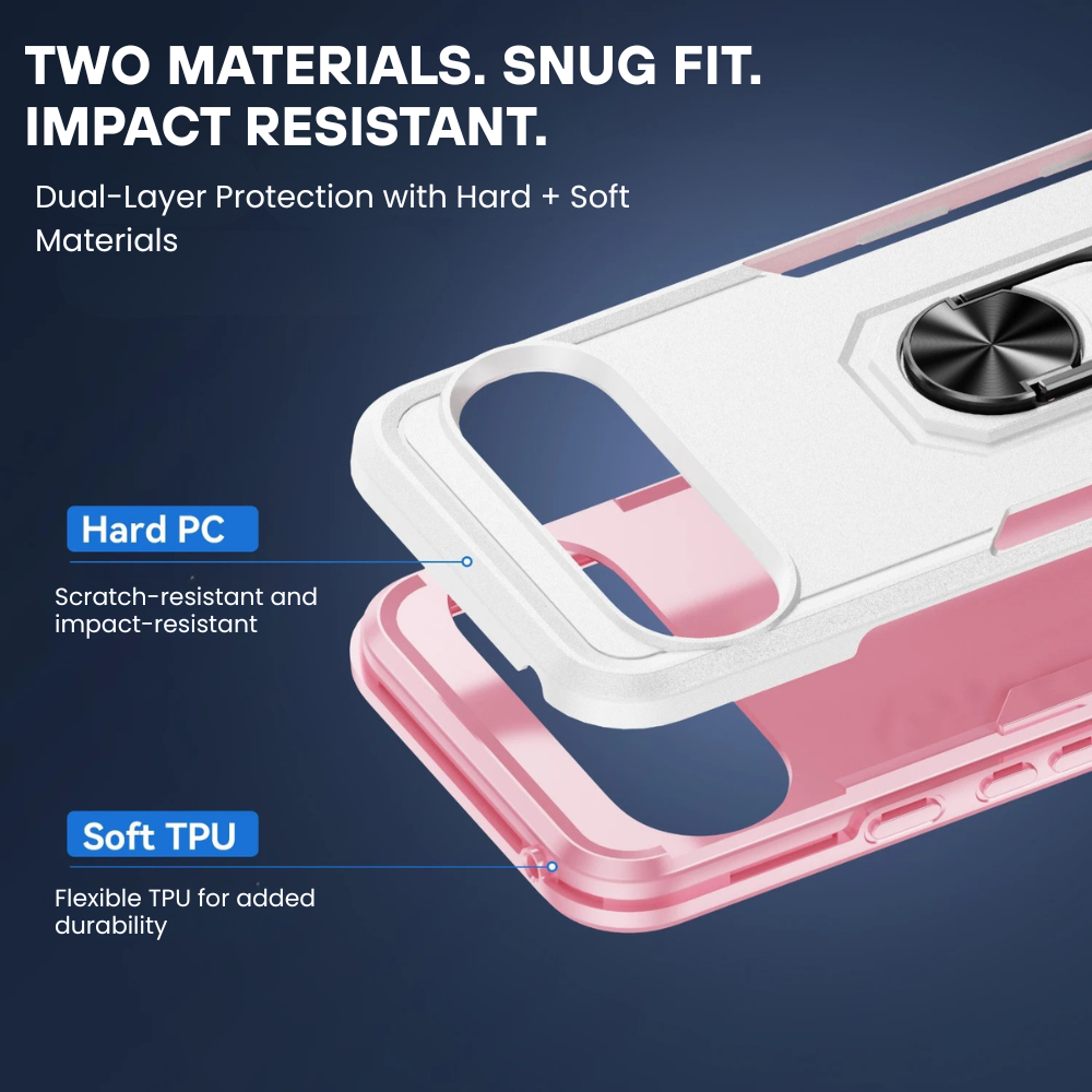 Odio Shockproof Case For Google Pixel With Ring Holder - Astra Cases