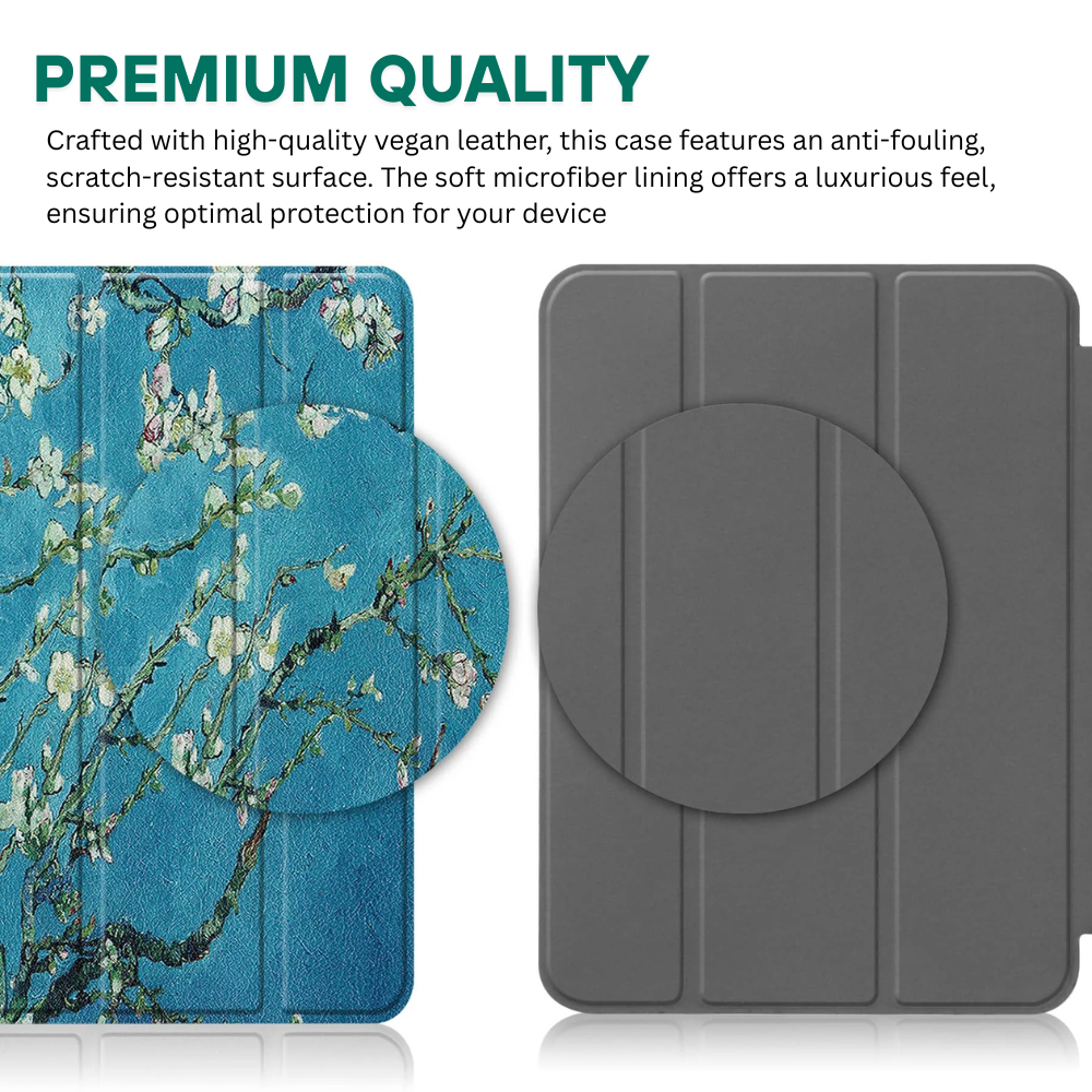 Lumen Tri-Fold Shockproof Leather iPad Case With Pencil Holder