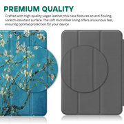 Lumen Tri-Fold Shockproof Leather iPad Case With Pencil Holder