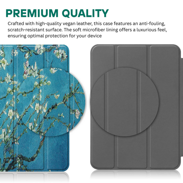 Lumen Tri-Fold Shockproof Leather iPad Case With Pencil Holder