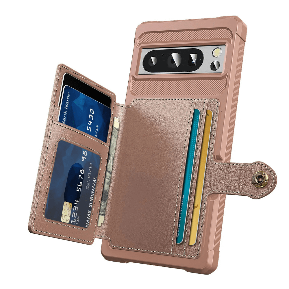 Abeo Shockproof Leather Wallet Case For Google Pixel - Astra Cases