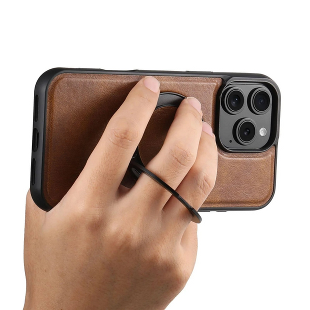 Capio Leather iPhone Case With Built-in Kickstand