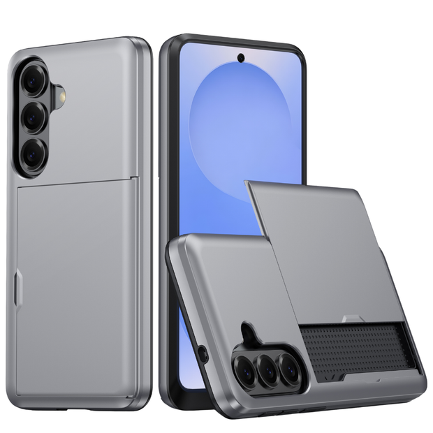 Everto Military Grade Slide Wallet Galaxy Case With Card Slot