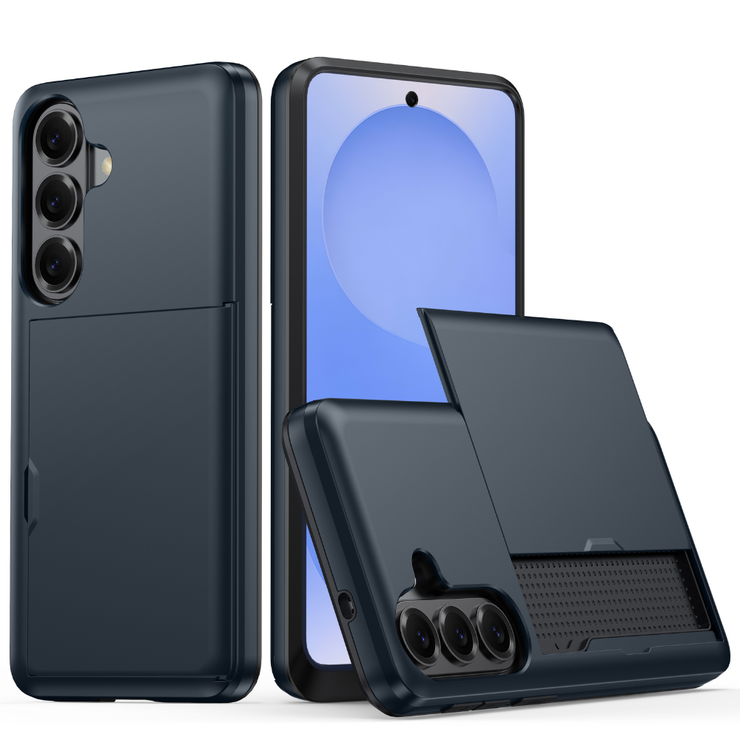 Everto Military Grade Slide Wallet Case With Card Slot For Galaxy S25 Series