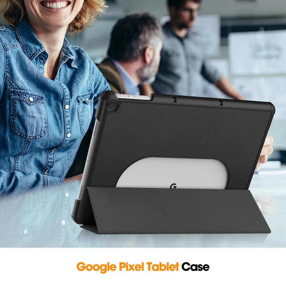 Fama Tri-Fold Leather Case For Google Pixel Tablet