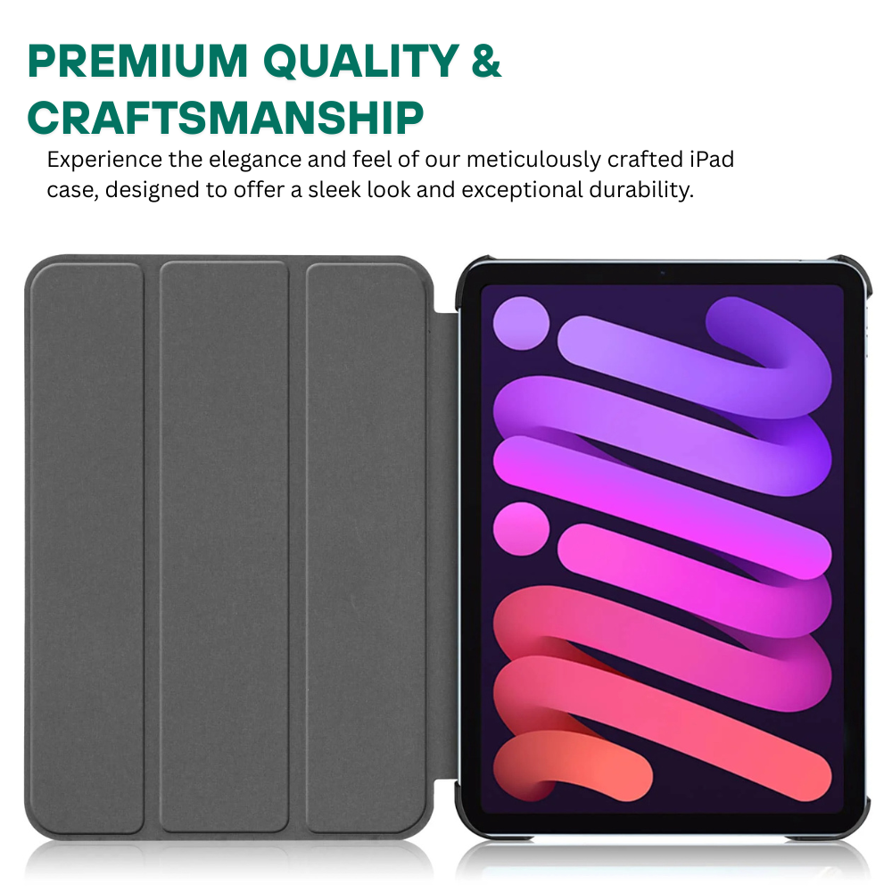 Infletus Tri-Fold Shockproof Leather iPad Case