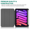 Instar Tri-Fold Shockproof Leather iPad Case With Pencil Holder