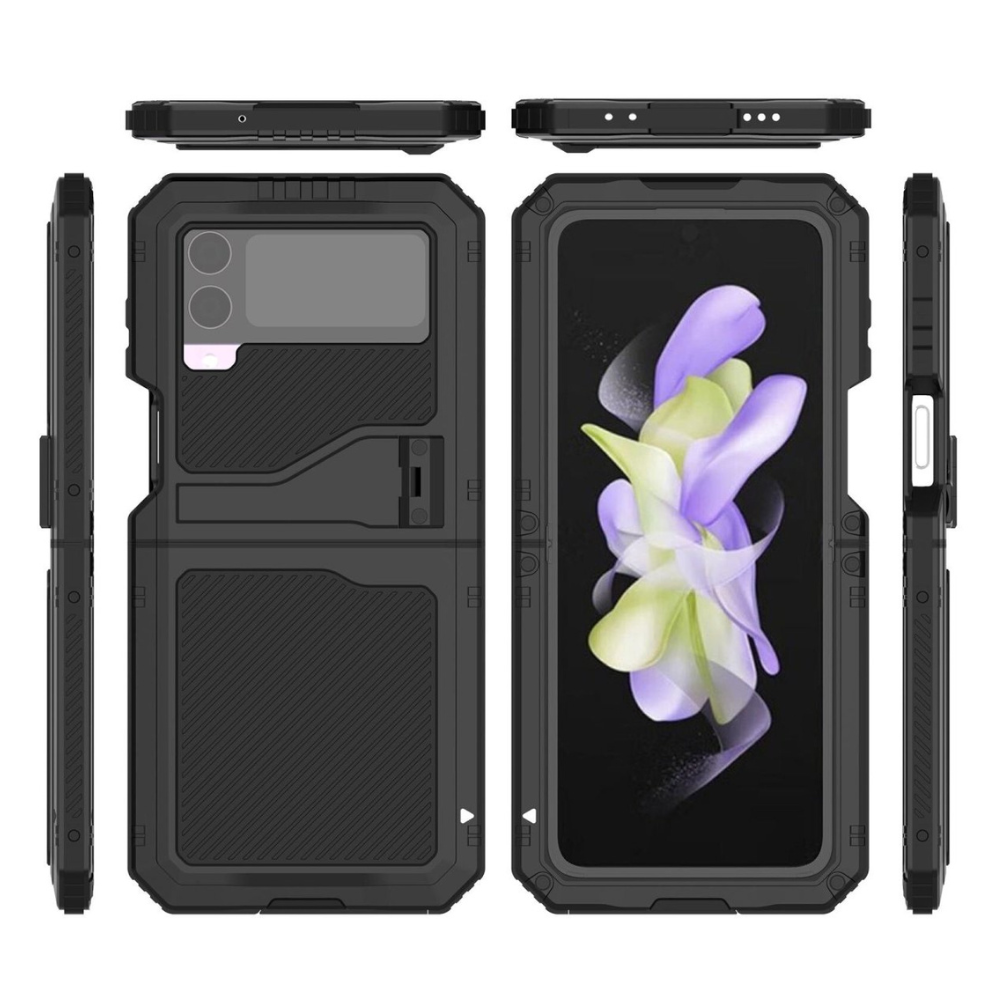 Olim Shockproof Case With Kickstand and Camera Protection for Samsung Galaxy Z Flip 4 - Astra Cases