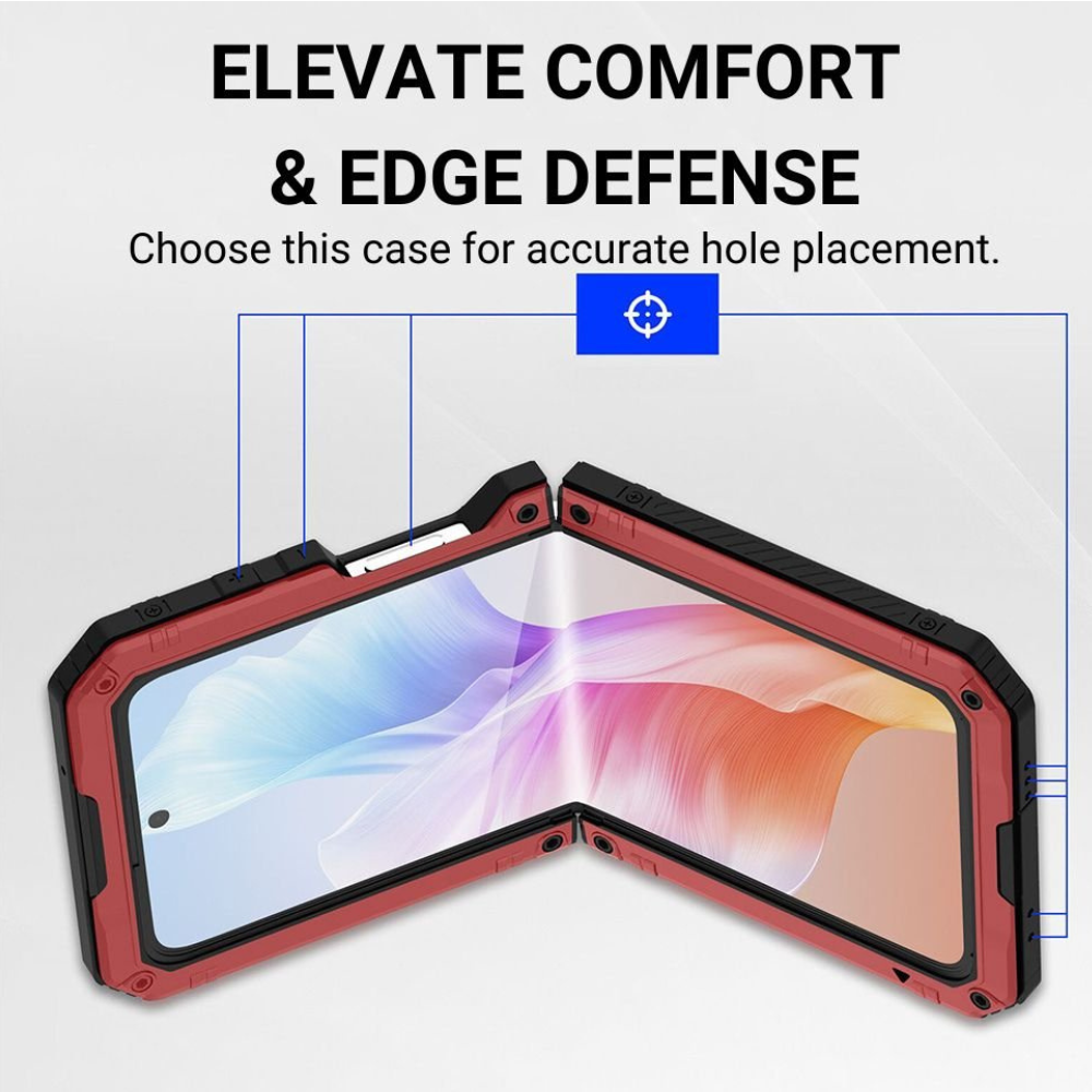 Olim Shockproof Case With Kickstand and Camera Protection for Samsung Galaxy Z Flip 4 - Astra Cases