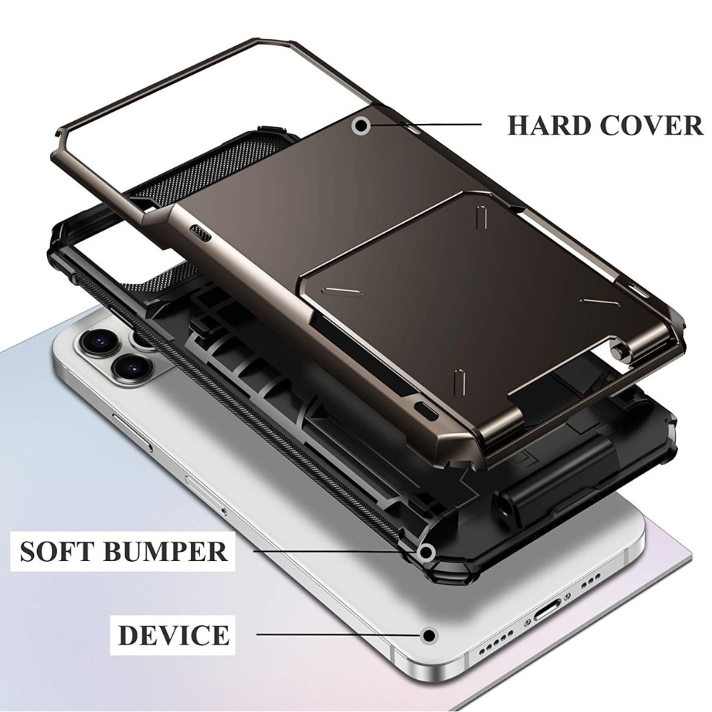 Orbit Shockproof iPhone Wallet Case For 6, 7 & 8 Series